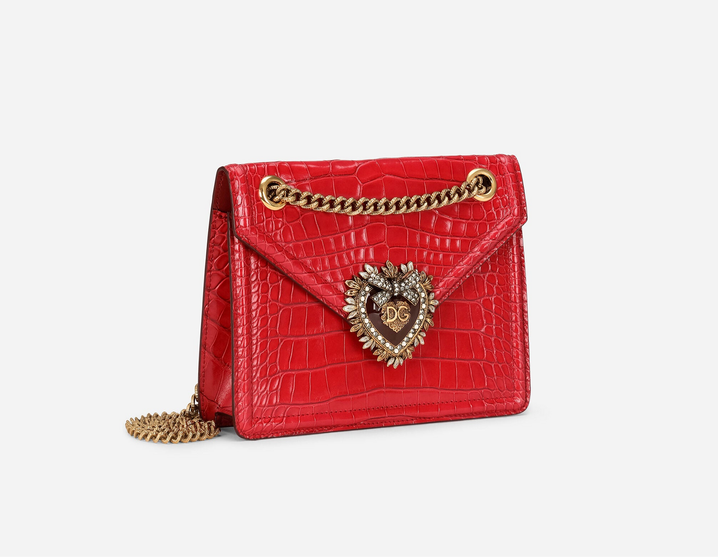 Dolce & Gabbana | Medium crocodile skin Devotion bag