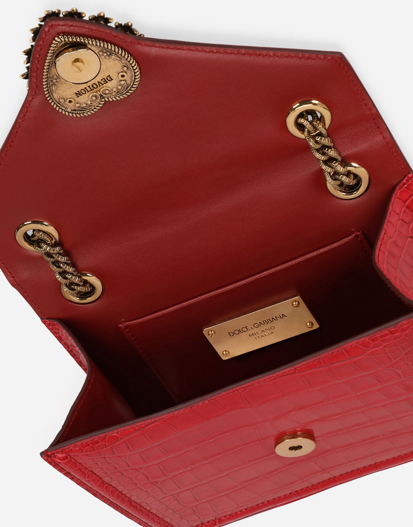 Dolce & Gabbana | Medium crocodile skin Devotion bag