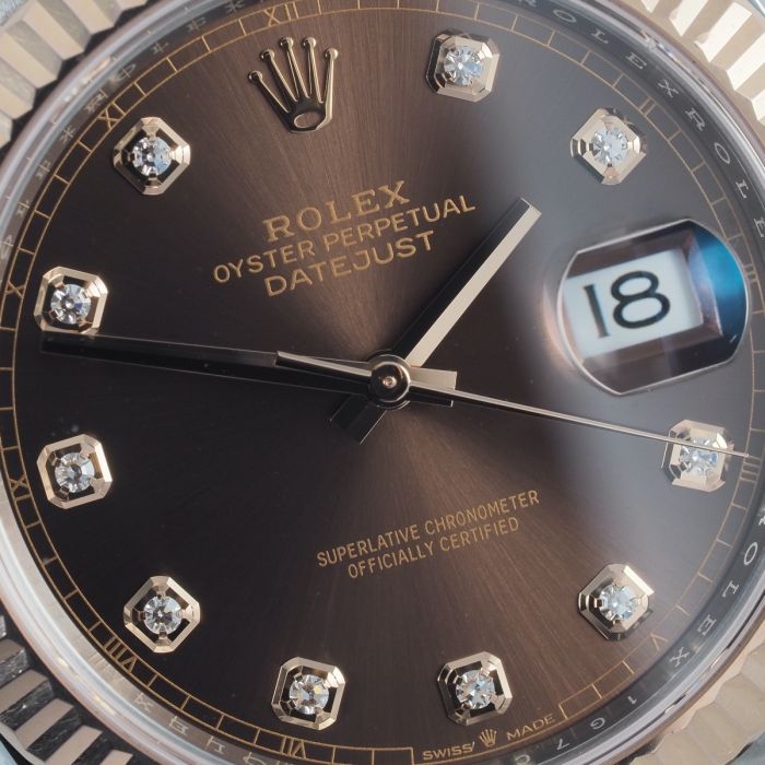 Rolex Datejust 41 mm 2022 : Édition Cadran Diamant Chocolat (Portée)